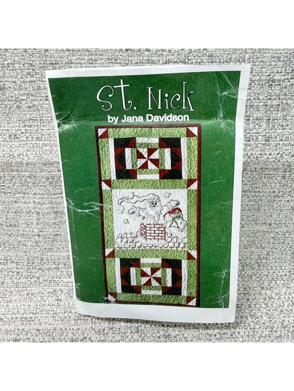 Turnberry Lane St. Nick Christmas Santa Mini Quilt  Embroidery Pattern Sewing